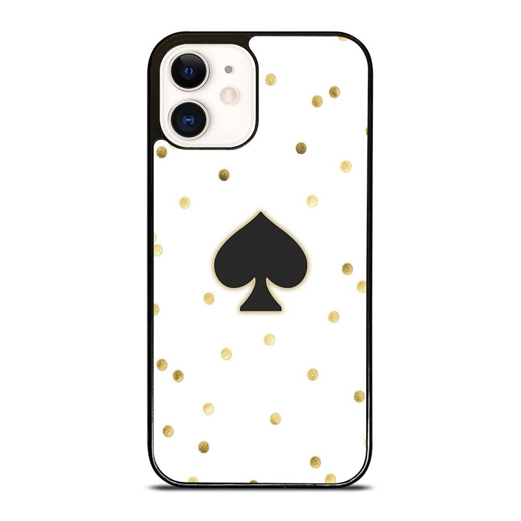 KATE SPADE NEW YORK LOGO GOLD iPhone 12 Case Cover