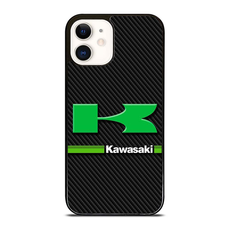 KAWASAKI LOGO CARBOON iPhone 12 Case Cover