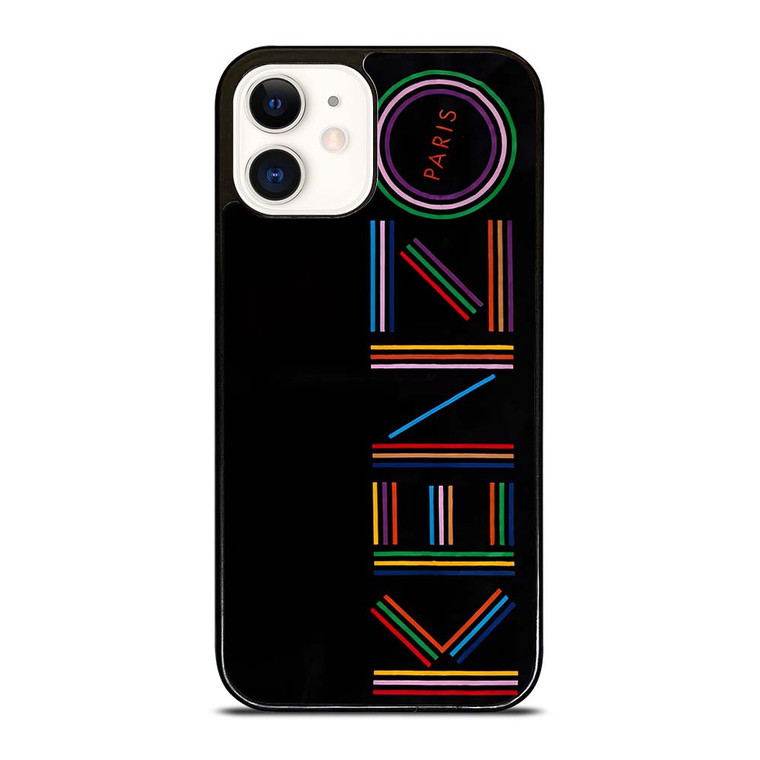 KENZO PARIS COLORFUL LOGO iPhone 12 Case Cover