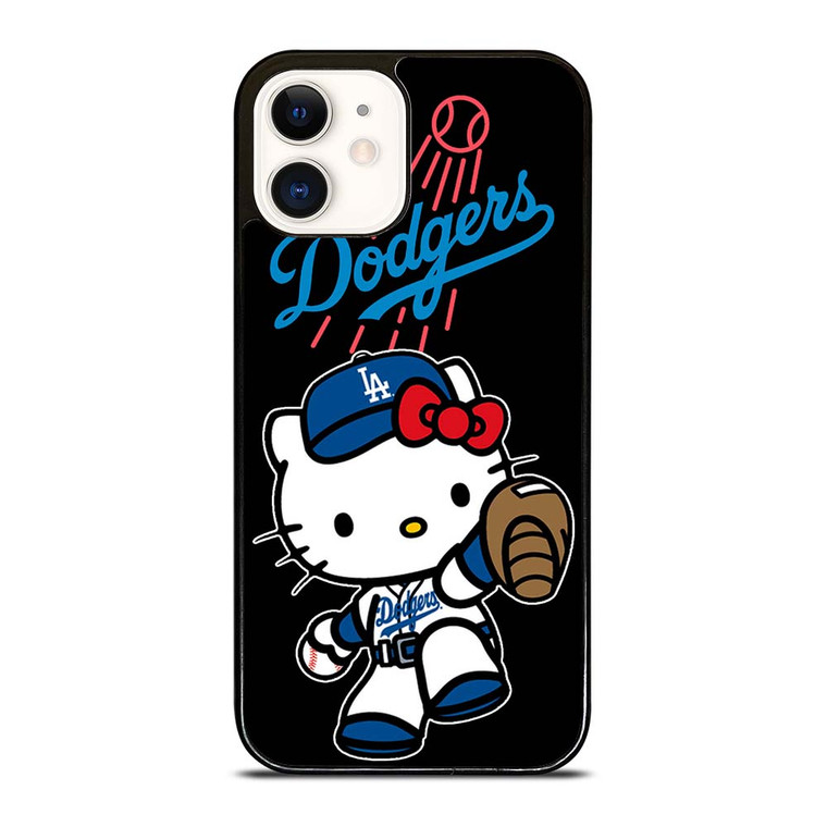 LA DODGERS HELLO KITTY BASEBALL iPhone 12 Case Cover