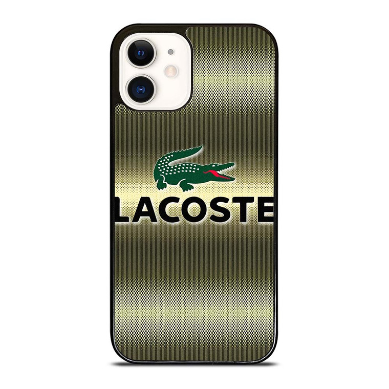 LACOSTE GOLD EMBLEM iPhone 12 Case Cover