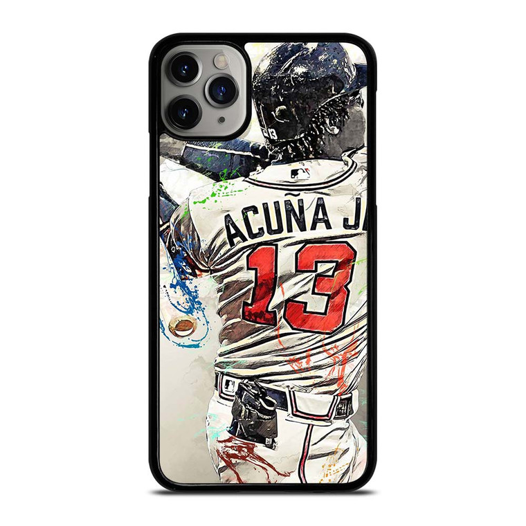 ATLANTA BRAVES ACUNA JR 13 BASEBALL iPhone 11 Pro Max Case Cover ATLANTA BRAVES ACUNA JR 13 BASEBALL iPhone 11 Pro Max Case Cover