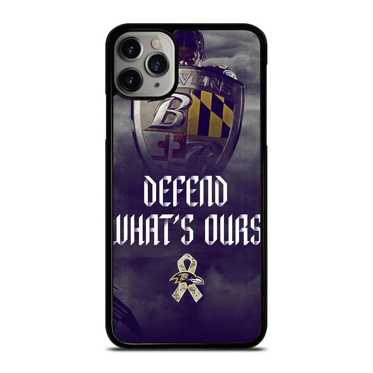 BALTIMORE RAVENS DEFEND WHATS OURS iPhone 11 Pro Max Case Cover BALTIMORE RAVENS DEFEND WHATS OURS iPhone 11 Pro Max Case Cover