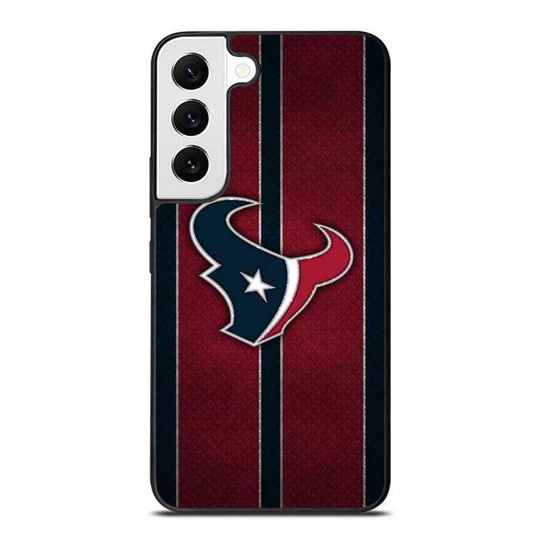 HOUSTON TEXANS NFL METAL STRIPE Samsung Galaxy S22 Case Cover