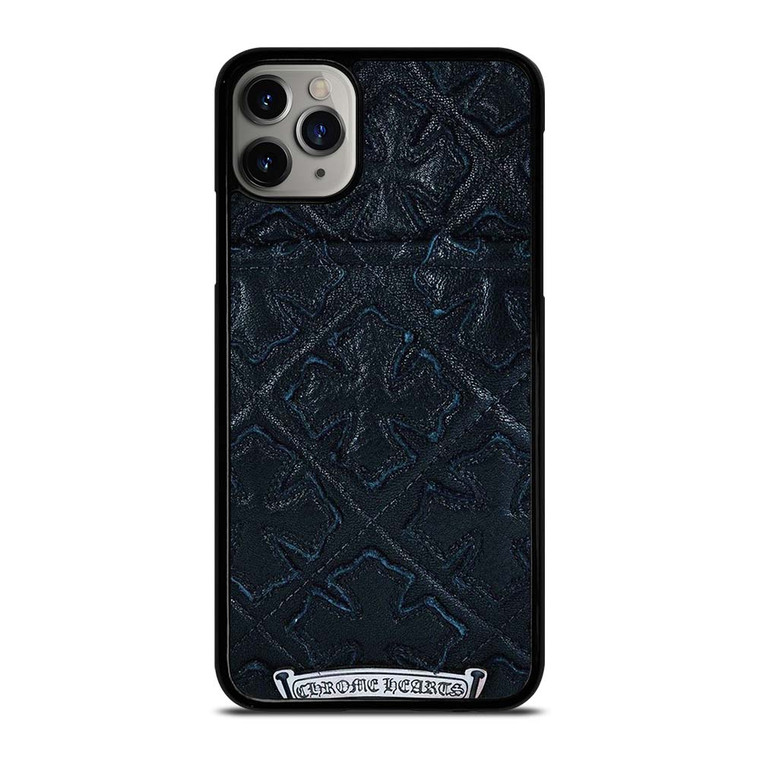 CHROME HEARTS LEATHER iPhone 11 Pro Max Case Cover