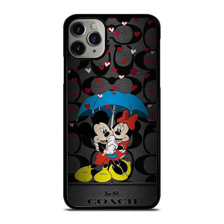 COACH NEW YORK MICKEY MINNIE MOUSE UMBRELLA iPhone 11 Pro Max Case Cover