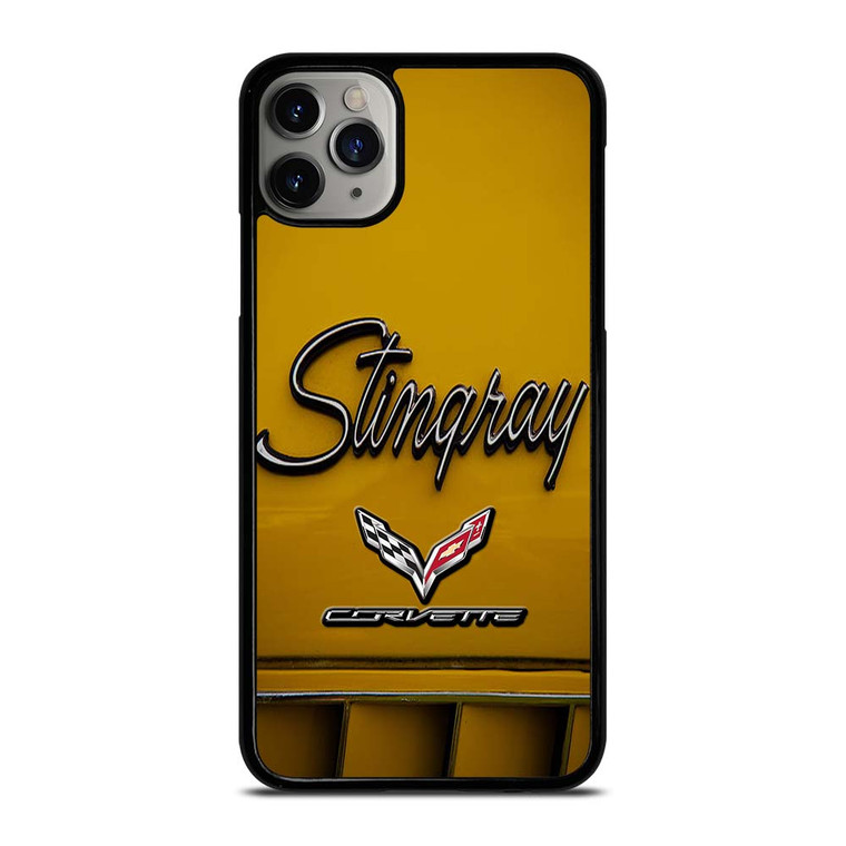 CORVETTE STINGRAY LOGO YELLOW iPhone 11 Pro Max Case Cover