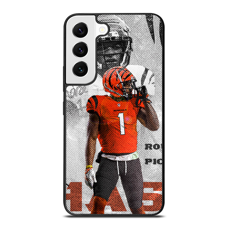JAMARR CHASE CINCINNATI BENGALS NFL FOOTBALL Samsung Galaxy S22 Case Cover