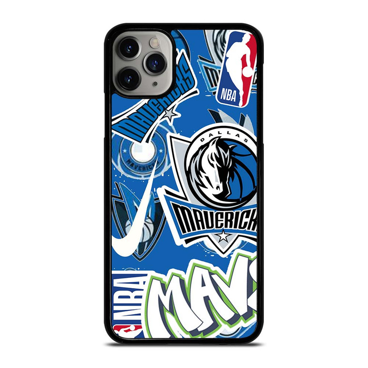 DALLAS MAVERICKS NBA STICKER BOMB iPhone 11 Pro Max Case Cover