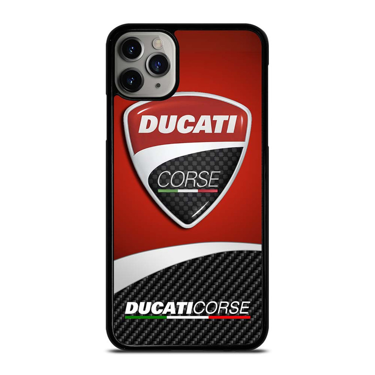 DUCATI CORSE LOGO CARBON iPhone 11 Pro Max Case Cover