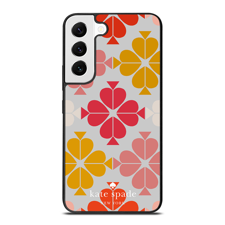 KATE SPADE JACQUARD PINK YELLOW Samsung Galaxy S22 Case Cover