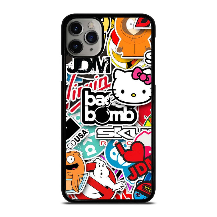 JDM STICKER BOMB  iPhone 11 Pro Max Case Cover