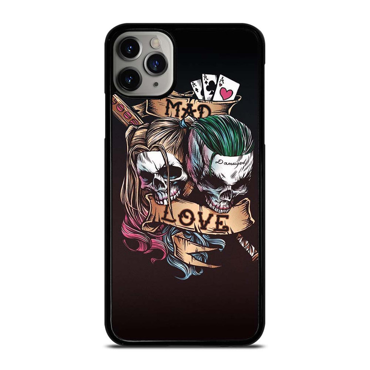 JOKER AND HARLEY QUINN SKULL iPhone 11 Pro Max Case Cover