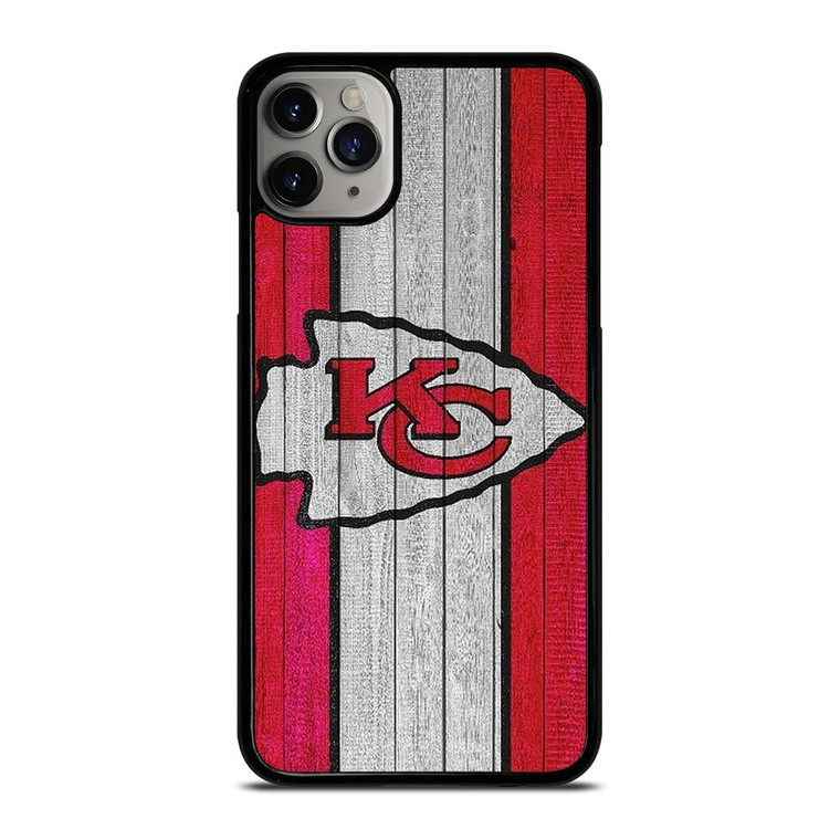 KANSAS CITY CHIEFS WOODEN LOGO iPhone 11 Pro Max Case Cover