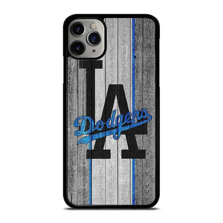 LA LOS ANGELES DODGERS WOODEN LOGO iPhone 11 Pro Max Case Cover