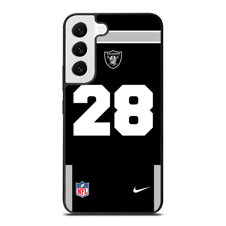 LAS VEGAS RAIDERS JOSH JACOBS 28 NFL NIKE Samsung Galaxy S22 Case Cover