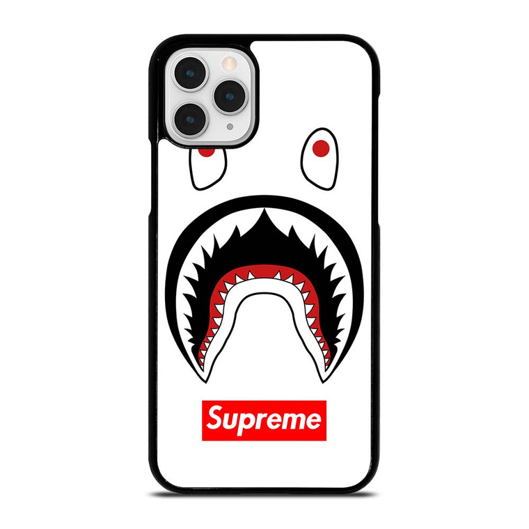 BAPE CAMO SHARK SUPREME WHITE iPhone 11 Pro Case Cover