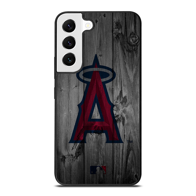 LOS ANGELES ANGELS BASEBALL MLB WOOD LOGO Samsung Galaxy S22 Case Cover