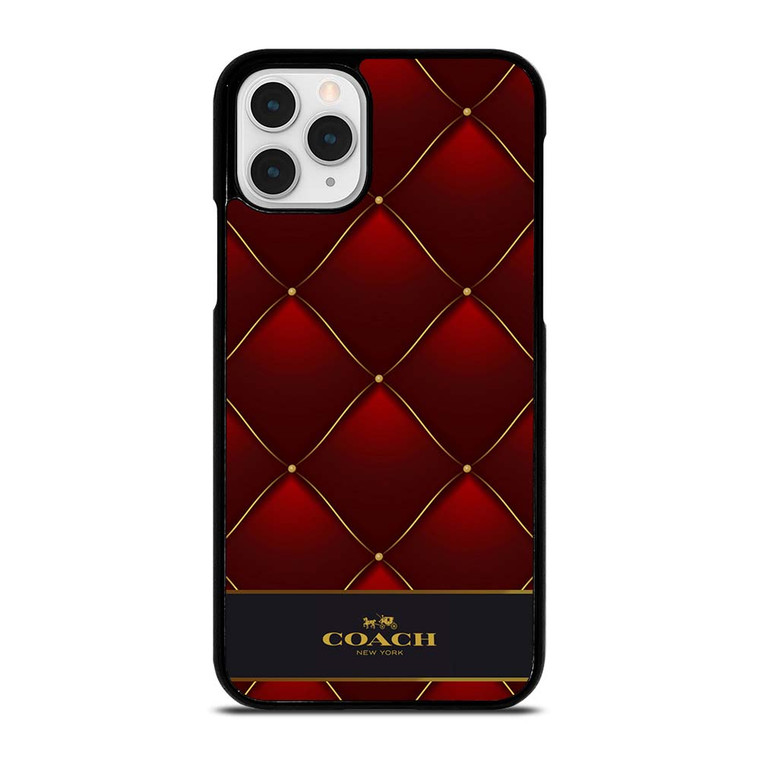 COACH NEW YORK RED GOLD iPhone 11 Pro Case Cover