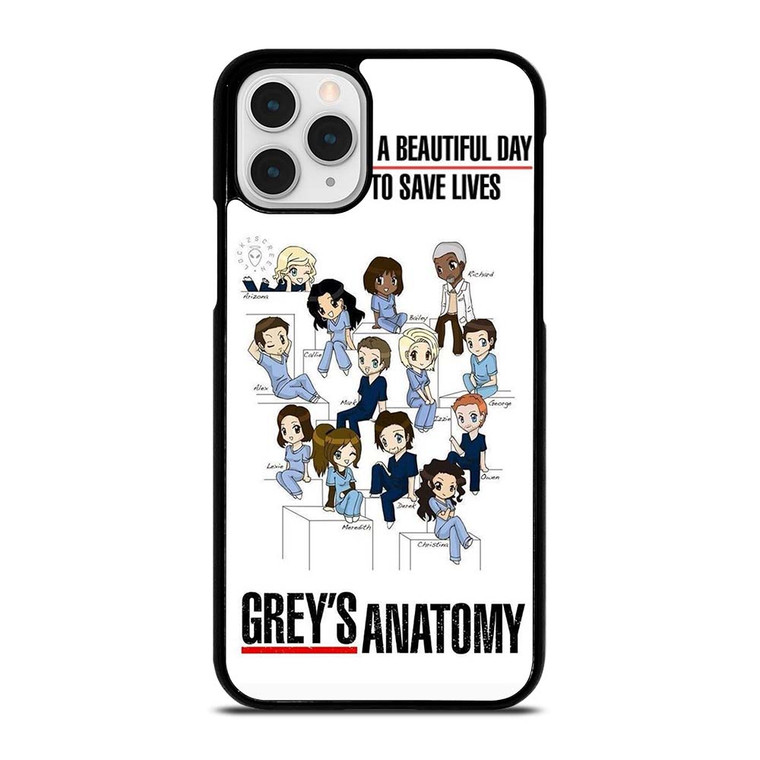GREY'S ANATOMY ALL CARTOON iPhone 11 Pro Case Cover