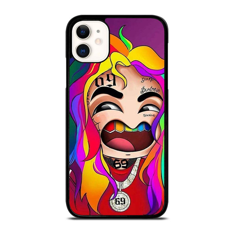 6IX9INE SIX NINE FACE CARTOON iPhone 11 Case Cover