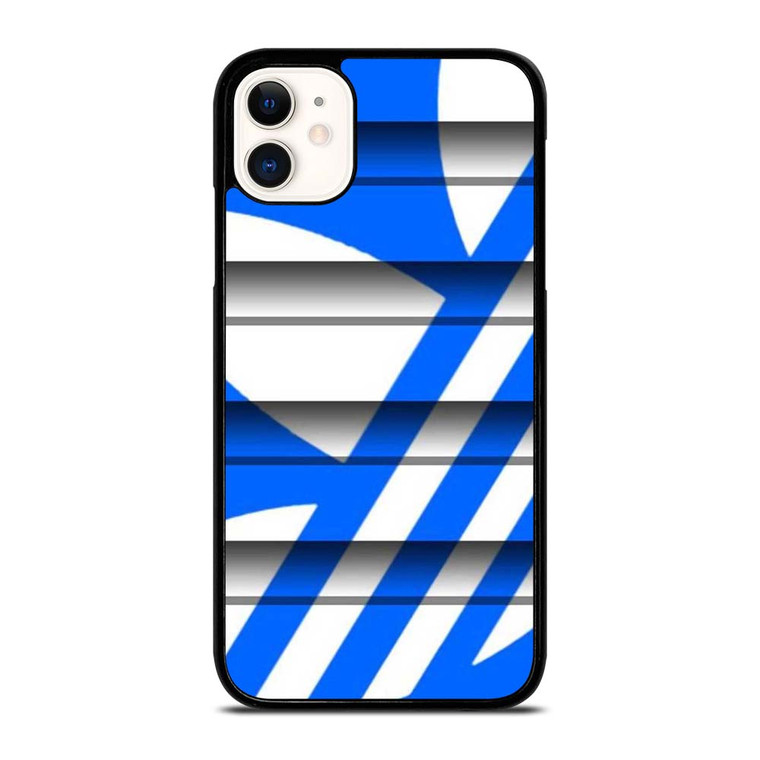 ADIDAS SLICED LOGO BLUE  iPhone 11 Case Cover