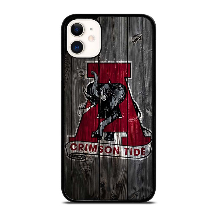 ALABAMA CRIMSON TIDE WOODEN ICON iPhone 11 Case Cover