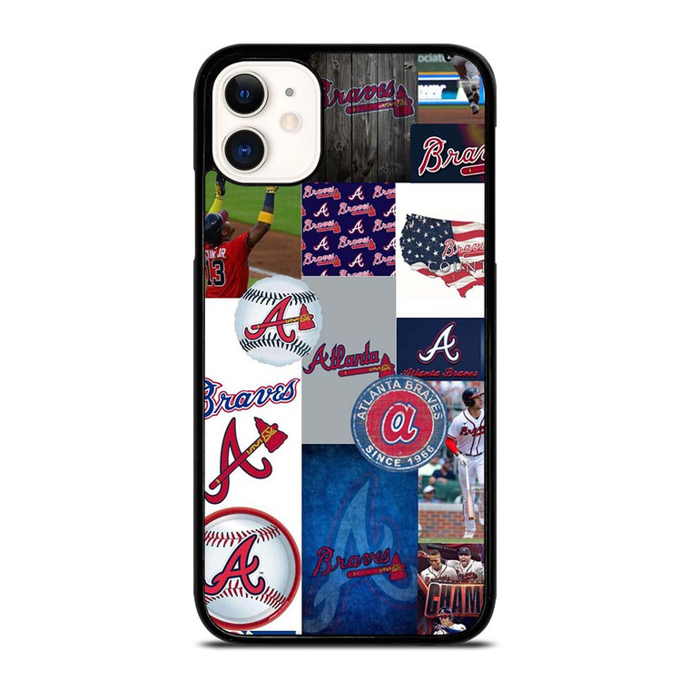 ATLANTA BRAVES COLLAGE WALL iPhone 11 Case Cover ATLANTA BRAVES COLLAGE WALL iPhone 11 Case Cover
