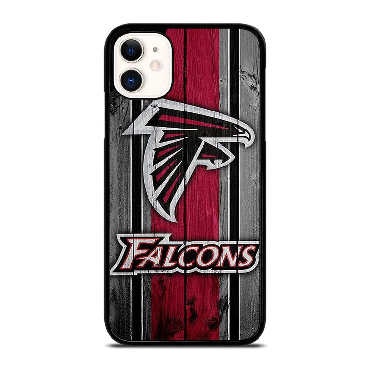 ATLANTA FALCONS WOODEN LOGO iPhone 11 Case Cover
