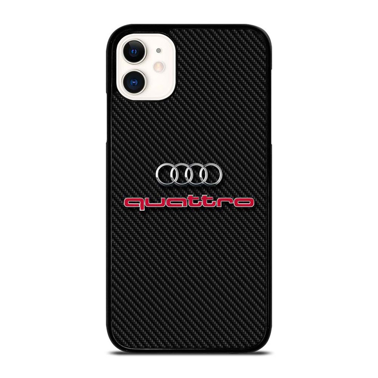 AUDI QUATTRO CARBON LOGO iPhone 11 Case Cover