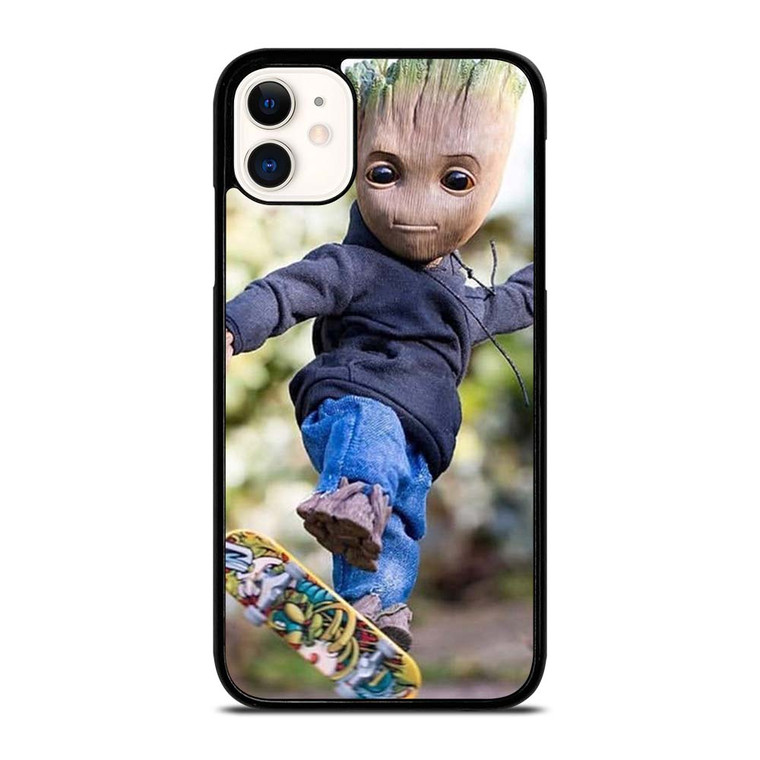 BABY GROOT SKATEBOARD iPhone 11 Case Cover