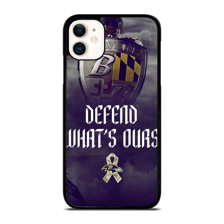 BALTIMORE RAVENS DEFEND WHATS OURS iPhone 11 Case Cover BALTIMORE RAVENS DEFEND WHATS OURS iPhone 11 Case Cover
