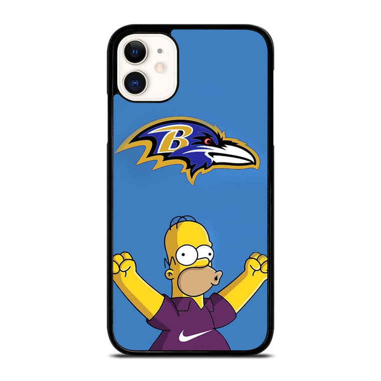 BALTIMORE RAVENS NIKE THE SIMPSONS iPhone 11 Case Cover