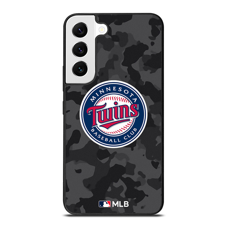 MINNESOTA TWINS BASEBALL BLACK CAMO Samsung Galaxy S22 Case Cover