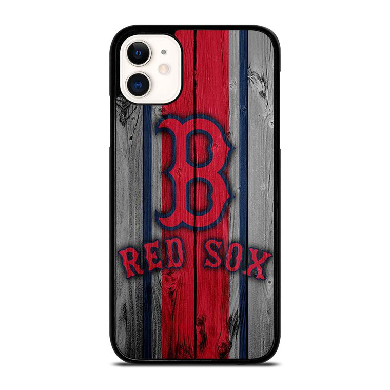 BOSTON RED SOX WOODEN LOGO iPhone 11 Case Cover