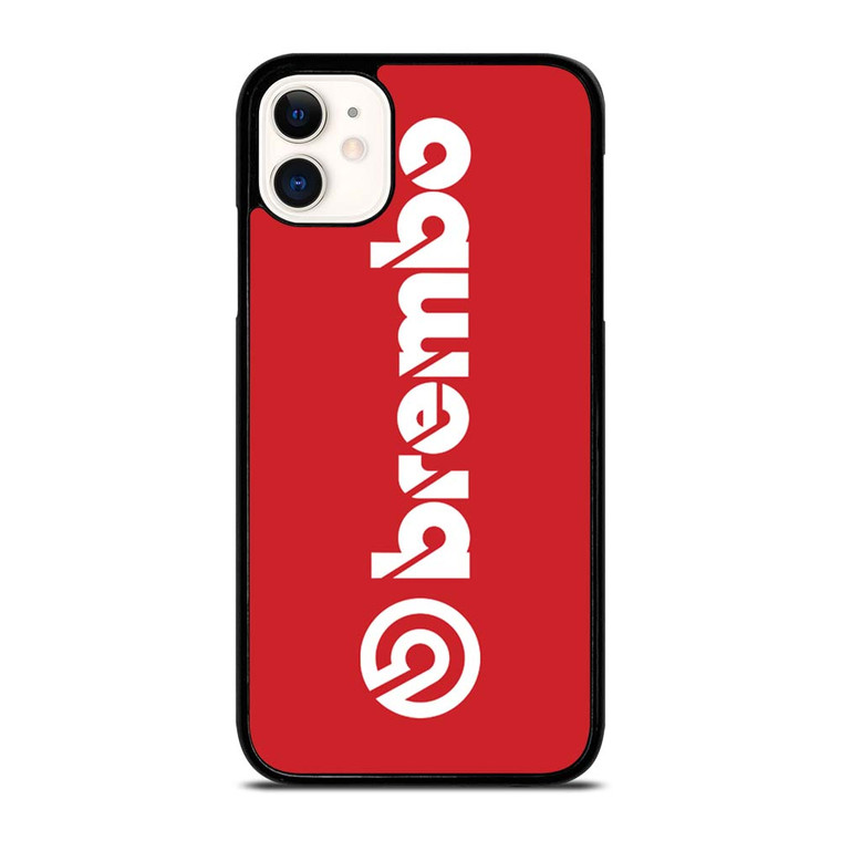 BREMBO DISC BRAKE RED LOGO iPhone 11 Case Cover