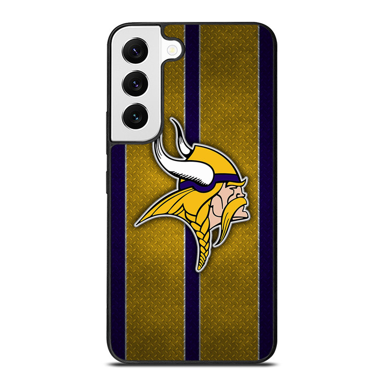 MINNESOTA VIKINGS NFL METAL STRIPE Samsung Galaxy S22 Case Cover
