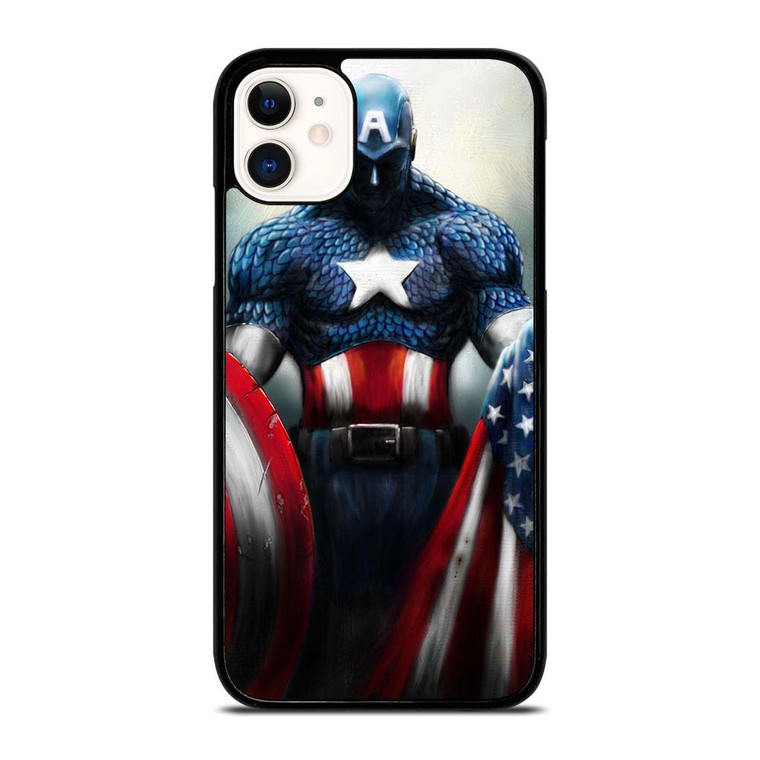 CAPTAIN AMERICA MARVEL ART iPhone 11 Case Cover