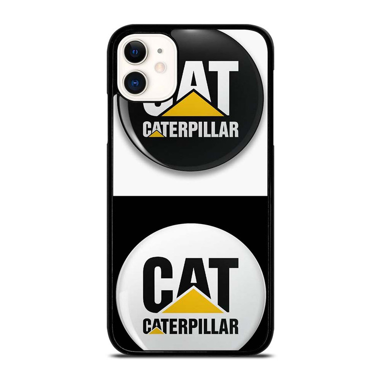 CAT CATERPILLAR WHITE BLACK iPhone 11 Case Cover