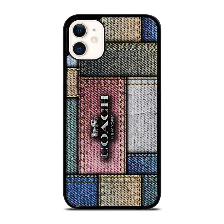 COACH NEW YORK LOGO JEANS  iPhone 11 Case Cover