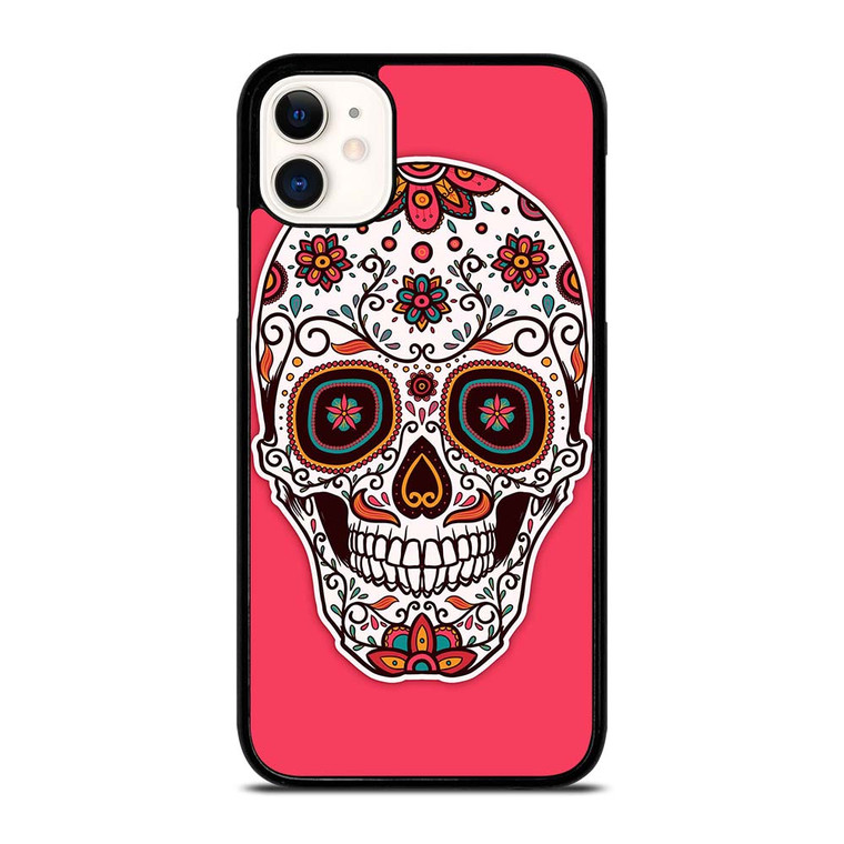 DAY OF THE DEAD PINK iPhone 11 Case Cover