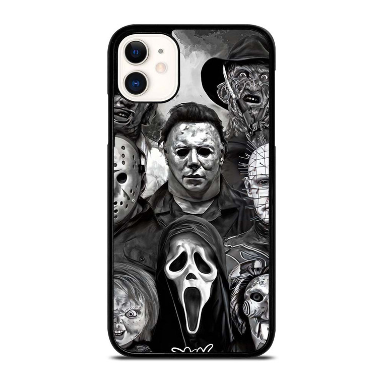FAMOUS HORROR COLLAGE iPhone 11 Case Cover