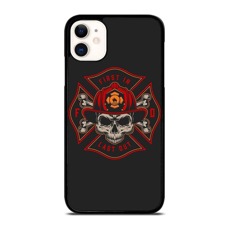 FIREFIGHTER FIREMAN SKULL LOGO iPhone 11 Case Cover