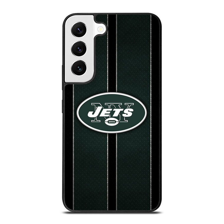 NEW YORK JETS NFL METAL STRIPE Samsung Galaxy S22 Case Cover