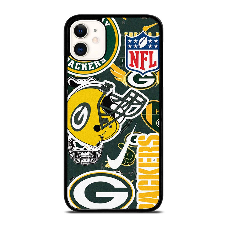 GREEN BAY PACKERS NFL STICKER BOMB iPhone 11 Case Cover