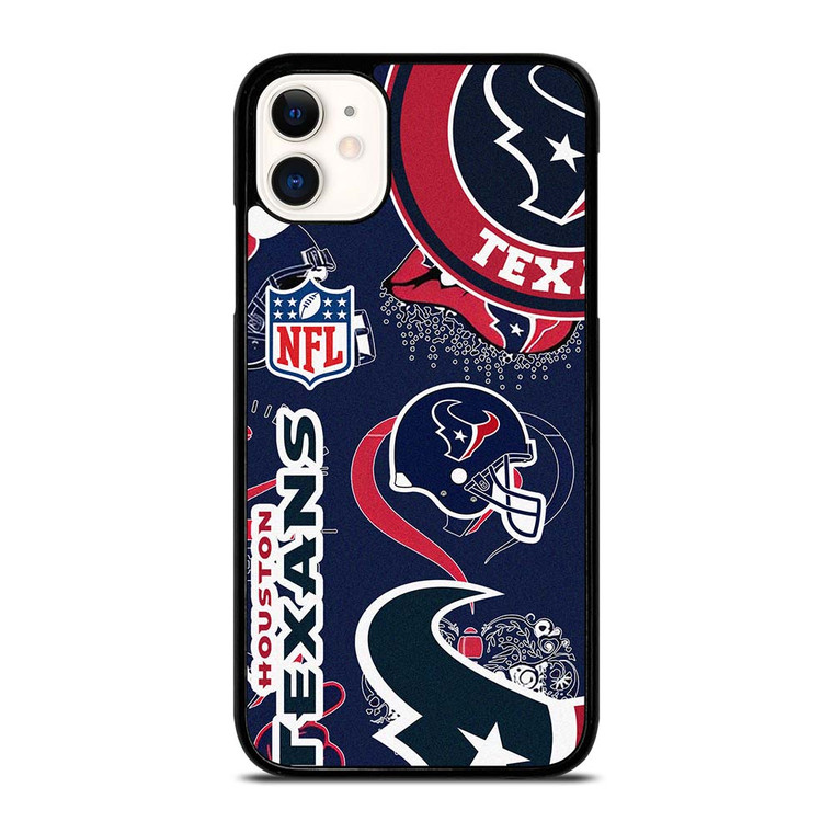 HOUSTON TEXANS NFL STICKER BOMB iPhone 11 Case Cover