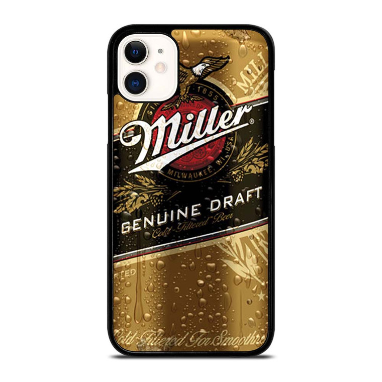 ICED MILLER GENUINE DRAFT BEER CAN iPhone 11 Case Cover