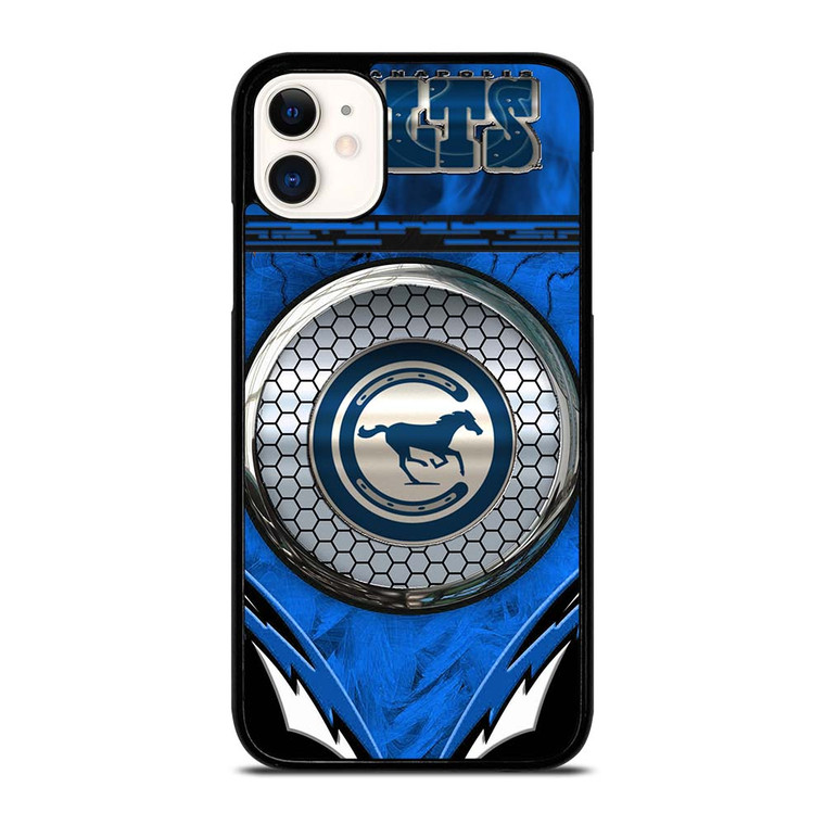 INDIANAPOLIS COLTS METAL LOGO iPhone 11 Case Cover