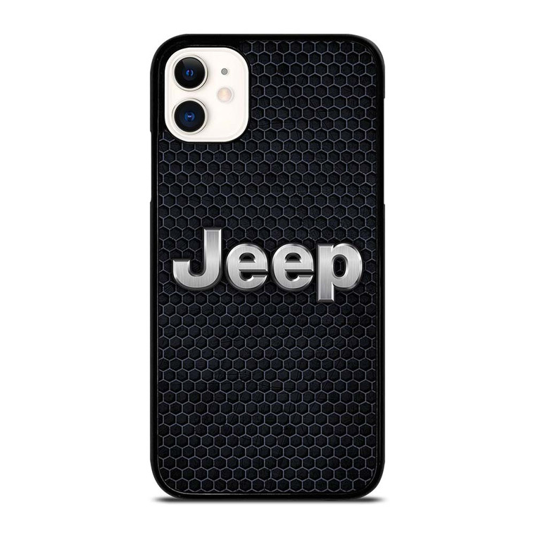 JEEP BLACK METAL LOGO iPhone 11 Case Cover