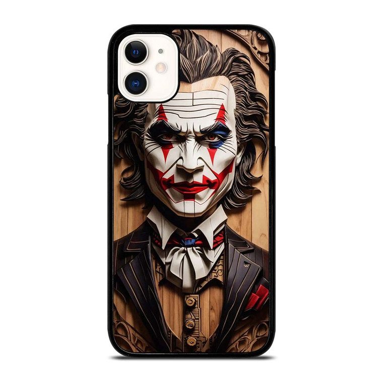 JOKER FACE WOOD iPhone 11 Case Cover